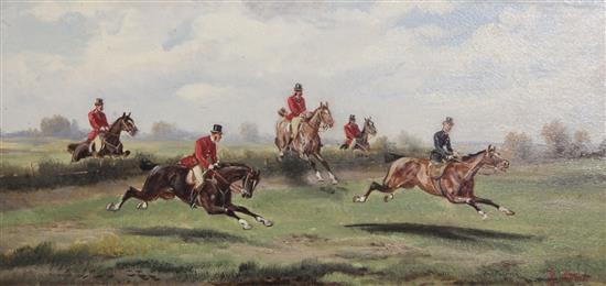 Rudolf Stone (1838-1914) The Meet, Breaking Cover, Full Cry and The Kill 6 x 12in.
